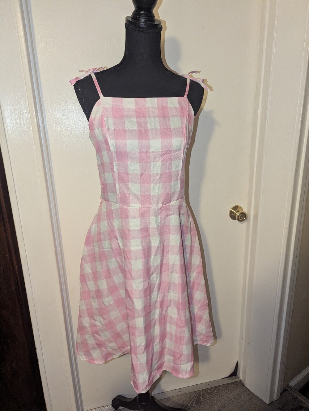 Pink Gingham Beach Barbie Doll Cosplay Dress - Picture 11 of 16